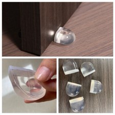 2/4X No Need Punch Holder Door Stop Self Adhesive Door Stopper Home Wall Protect