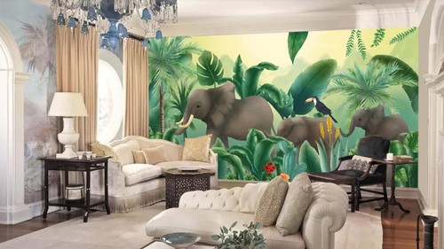 Elephant family n07822 - 3d,