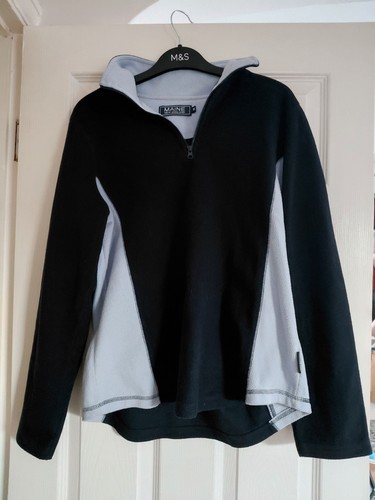 Navy maine fleece light blue - maine,