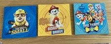 Paw Patrol Set of Three Canvas Wall Art Pictures