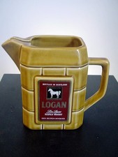 Vintage Pottery – LOGAN SCOTCH WHISKY – Pub Water Jug