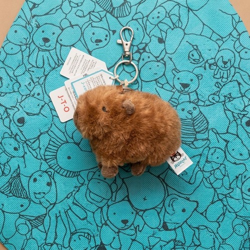 Jellycat capybara keyring bag - capybara,