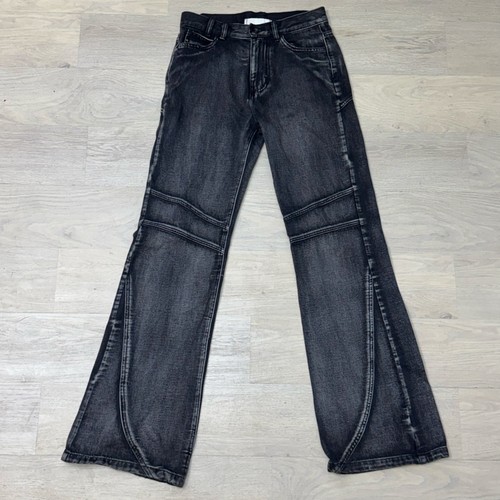 Bdg black denim flared jeans - denim,