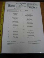 23/10/2006 Shrewsbury Town Reserves v Walsall Reserves  (single sheet)