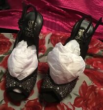 LIPSY Women’s Very High Heel Shoes With Diamanté Embellishments Sz 5. EU 38.