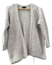NEW LOOK.  PALE LILAC MARL OPEN CHUNKY KNIT SLOPPY JOE CARDIGAN. SIZE SMALL