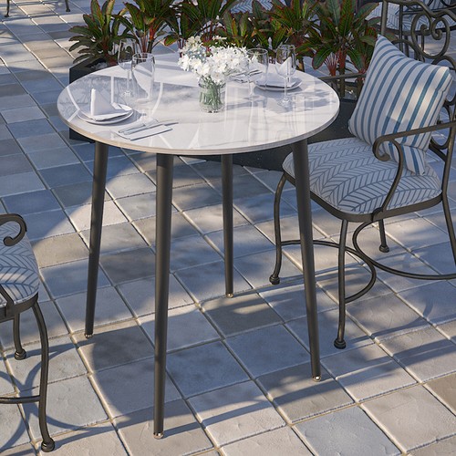 Inch round marble dining - inch,