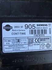 NISSAN terrano fue box fuse 00-06 28551 9f 905   285519f905 cont - time siemens