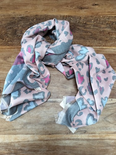 Coloured hearts design scarf - coloured,