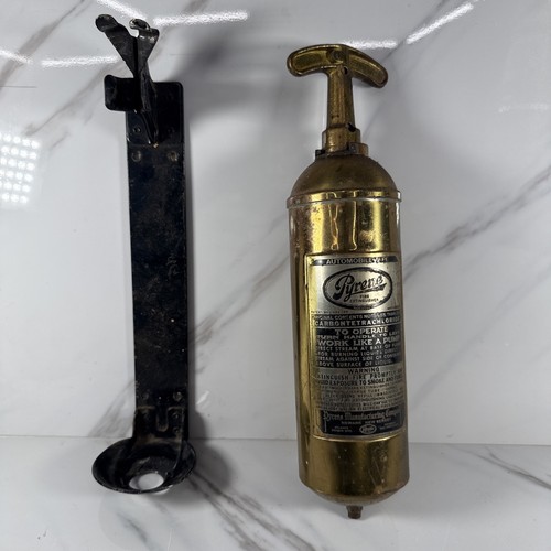 Vintage brass pyrene fire - vintage,