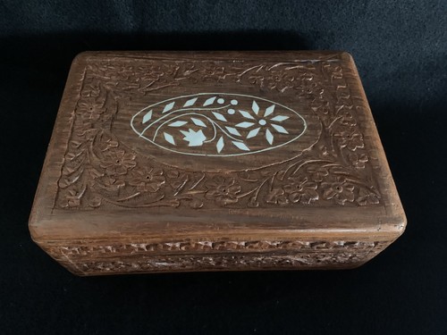 Vintage hand carved wood - carved,