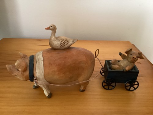 Blossom bucket pigs cart - pigs, in