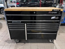 Snap On KRL Made In USA tool box roll cab with genuine Snap On wood top, VGC