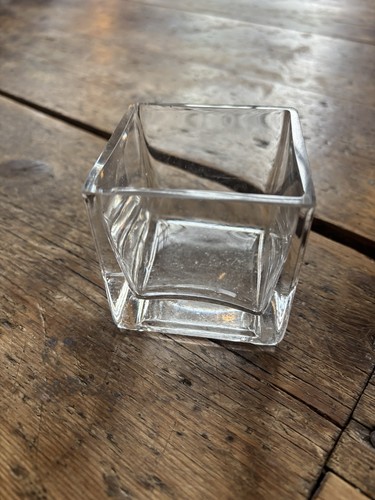 Square glass votive candles - votive,