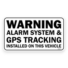 Warning Alarm System And GPS Tracking Self Adhesive Sticker - Vehicle Van SG072