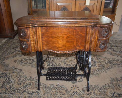 Antique singer treadle sewing - singer,