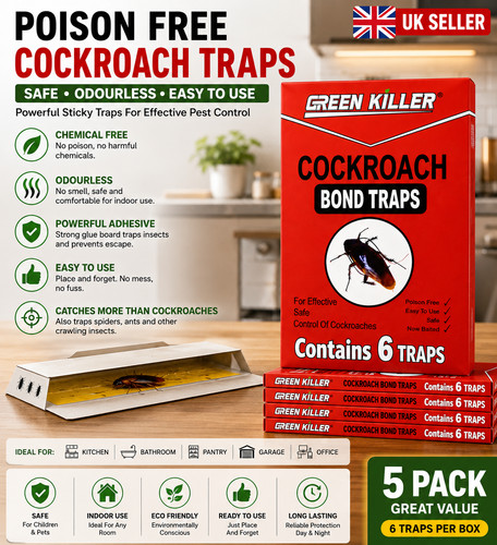 Pack cockroach traps - cockroach,