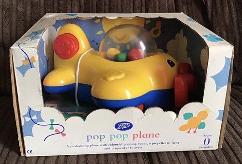 Boots pop plane push - pop, push-along