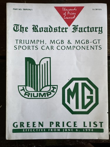 The roadster factory triumph - the,