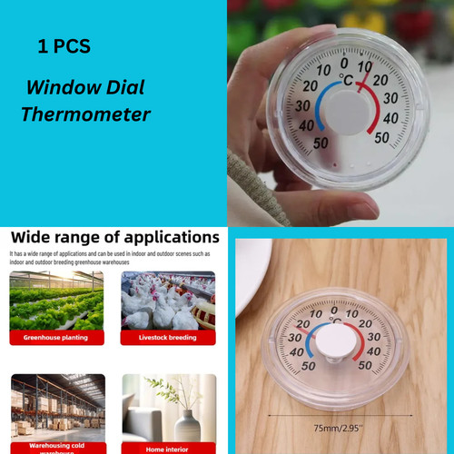 Window dial thermometer indoor - thermometer,