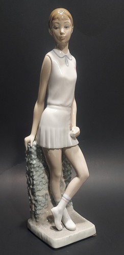 Vintage lladro girl tennis - vintage,
