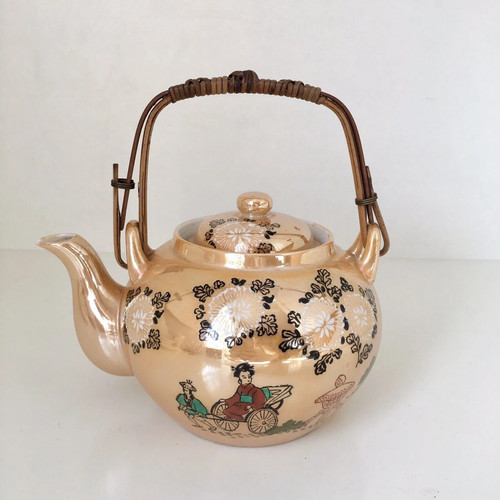 Antique marked foreign teapot - antique,
