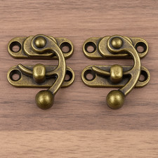 2x Antique Vintage Lock Clasp