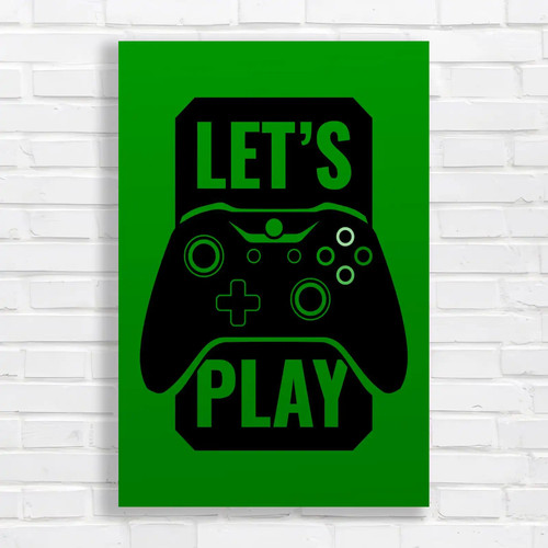Vibrant gaming green - green, canvas