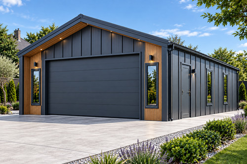Metal garage 8m - 23, ft