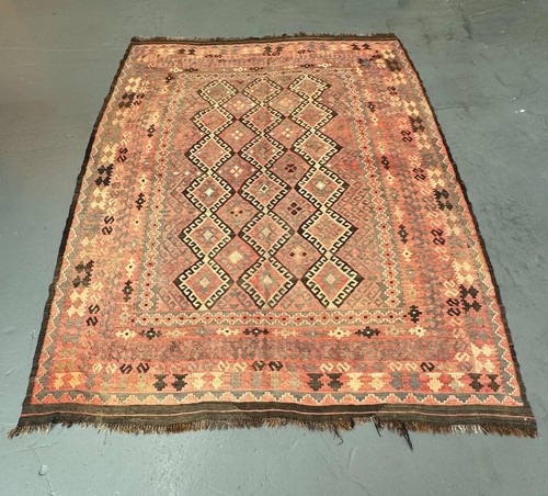 Vintage large kilim rug - kilim,