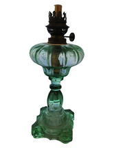 Antique L&B Kerosene Lamp –