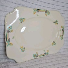 Crown Ducal Ware Rectangular Serving Sandwich Plate Dish 35.5cm x 26cm Vintage