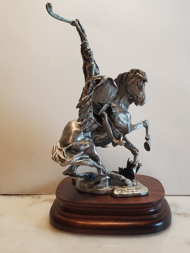 Vintage pewter sculpture - pewter,