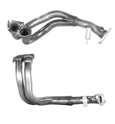 Front exhaust pipe and - exhaust,