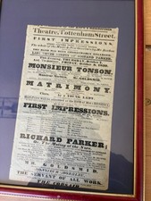 Early Victorian theatre poster