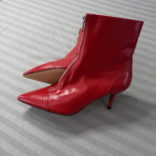 Zara red pointed - pointed, toe