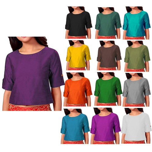 Women saree blouse dupion - blouse,