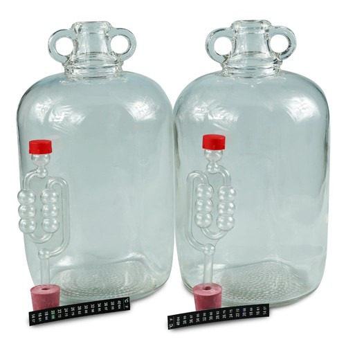 5ltr glass demijohns with - glass,