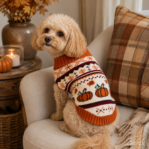 Autumn dog jumper - autumn,