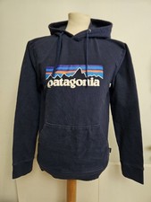 Patagonia Worn Wear Hoodie Mens Classic Fleece Lined Pullover Sweater Uk Small 
