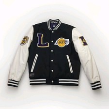 Primark X NBA Los Angeles Lakers Varsity Jacket, Mens Uk Size S