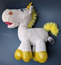 Official Disney Toy Story 4 Unicorn BUTTERCUP 11” Pixar Yellow Horn Plush White
