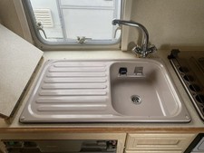 Caravan Motorhome Campervan Sink And Drainer  Metal lunar 2000 model 