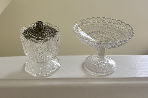 Glass candle holder trinket - glass, /