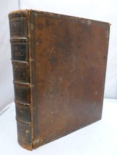 1840 - The Holy Bible - Large Leather HB
