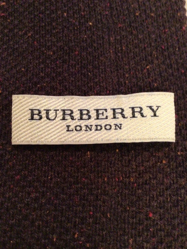 Burberry brown wool silk