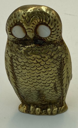 Vintage brass owl - vintage,
