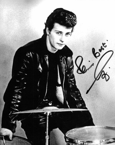 Pete best hand signed 10x8 - pete,