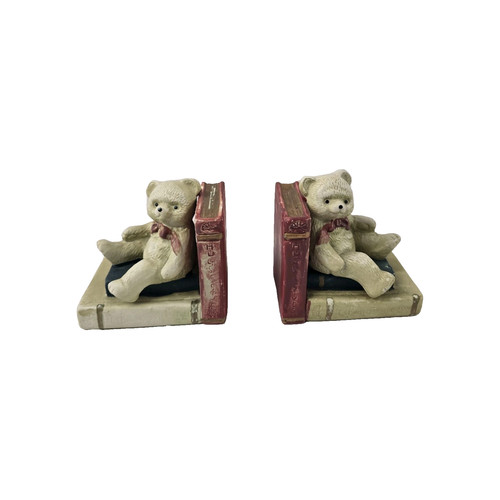 Teddy bear bookends - teddy, pair