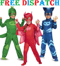 PJ Masks Costume Boys Girls Superhero Kid Child Fancy Dress  Outfit School GIFT